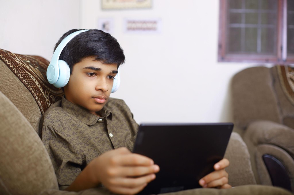 Child gaming and learning online at home — low latency fiber